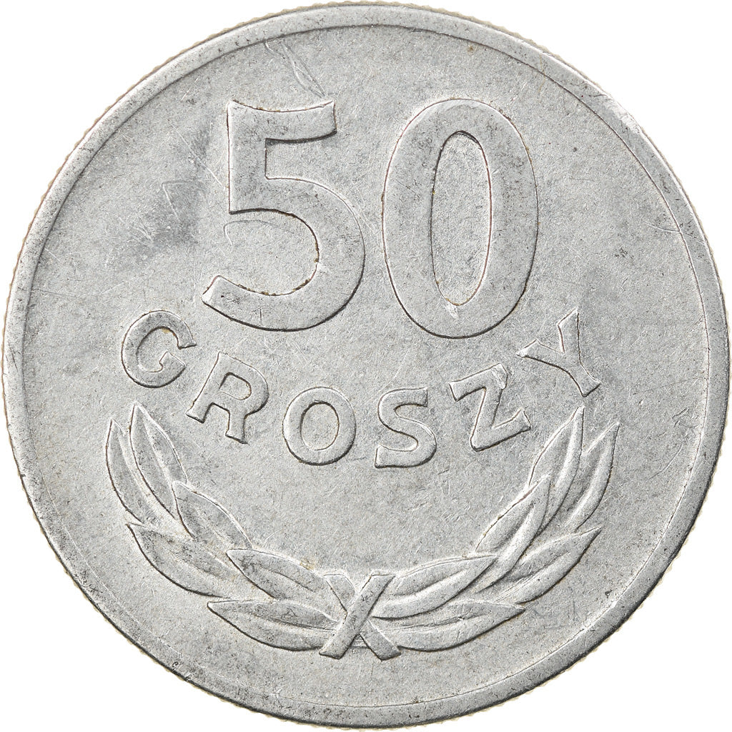Münze, Polen, 50 Groszy, 1968, Warsaw, SS, Aluminium, KM:48.1