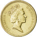 GREAT BRITAIN, Pound, 1985, KM #941, AU(55-58), Nickel-Brass, 22.5, 9.45
