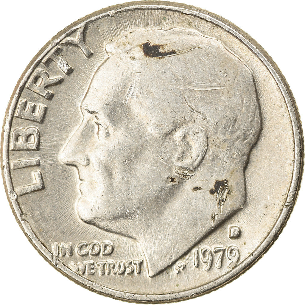 Monnaie, États-Unis, Roosevelt Dime, Dime, 1979, U.S. Mint, Denver, TB+