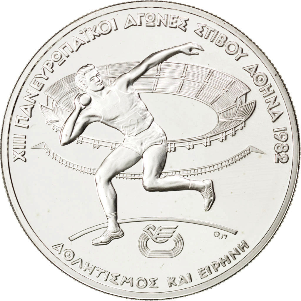 GREECE, 250 Drachmai, 1982, KM #138, MS(63), Silver, 14.38
