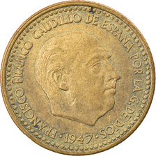 Coin, Spain, Francisco Franco, caudillo, Peseta, 1952, VF(30-35)