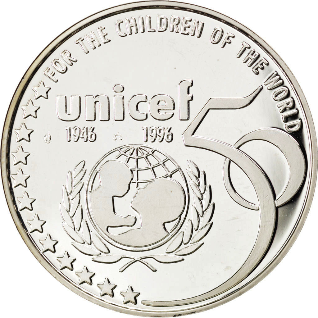 BELGIUM, 5 ECU, 1996, KM #203, MS(65-70), Silver, 37, 22.00