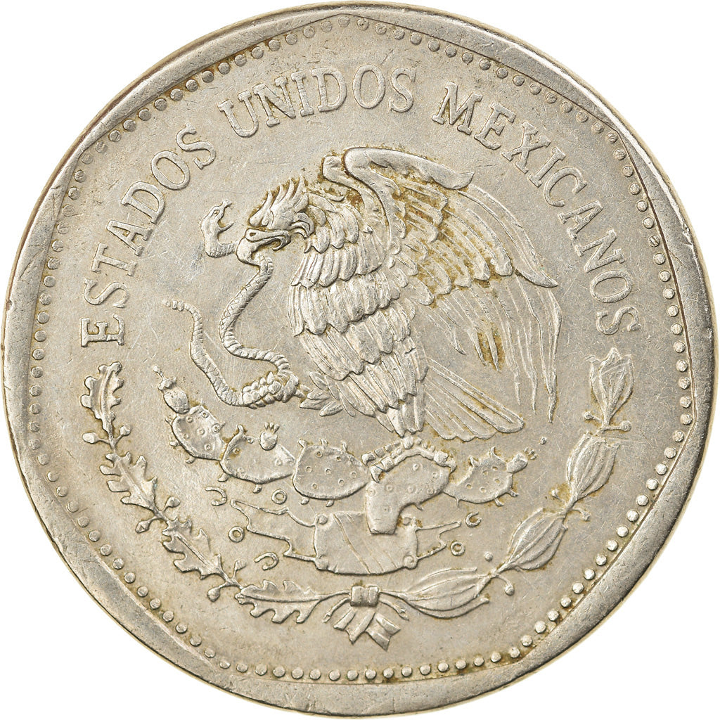 Moneta, Mexico, 5 Pesos, 1984, Mexico City, EF(40-45), Miedź-Nikiel, KM:485