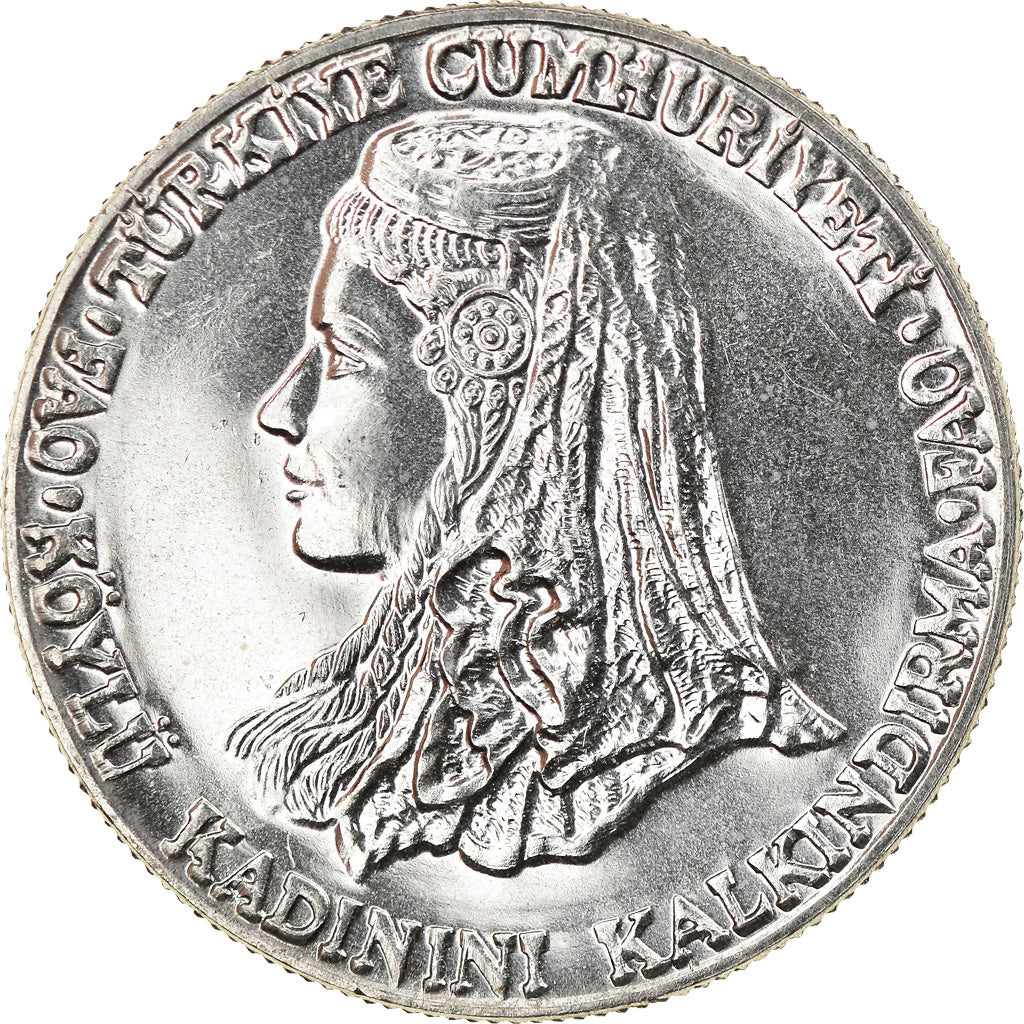 Coin, Turkey, Lira, 1980, MS(60-62), Stainless Steel, KM:937