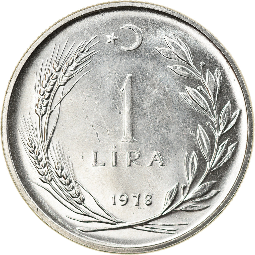 Coin, Turkey, Lira, 1978, AU(55-58), Stainless Steel, KM:914