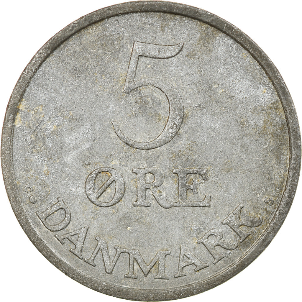 Monnaie, Danemark, Frederik IX, 5 Öre, 1959, Copenhagen, TB+, Zinc, KM:843.2