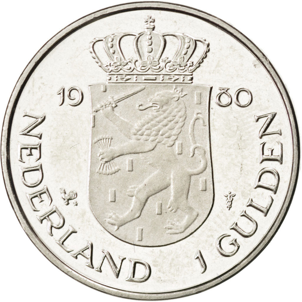 Moneta, Paesi Bassi, Beatrix, Gulden, 1980, FDC, Nichel, KM:200