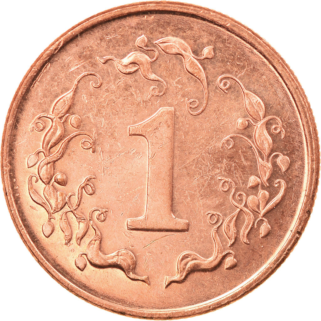Coin, Zimbabwe, Cent, 1997, AU(50-53), Bronze Plated Steel, KM:1a