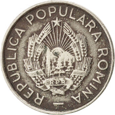 ROMANIA, 10 Bani, 1955, KM #84.3, EF(40-45), Copper-Nickel, 17.5, 1.71