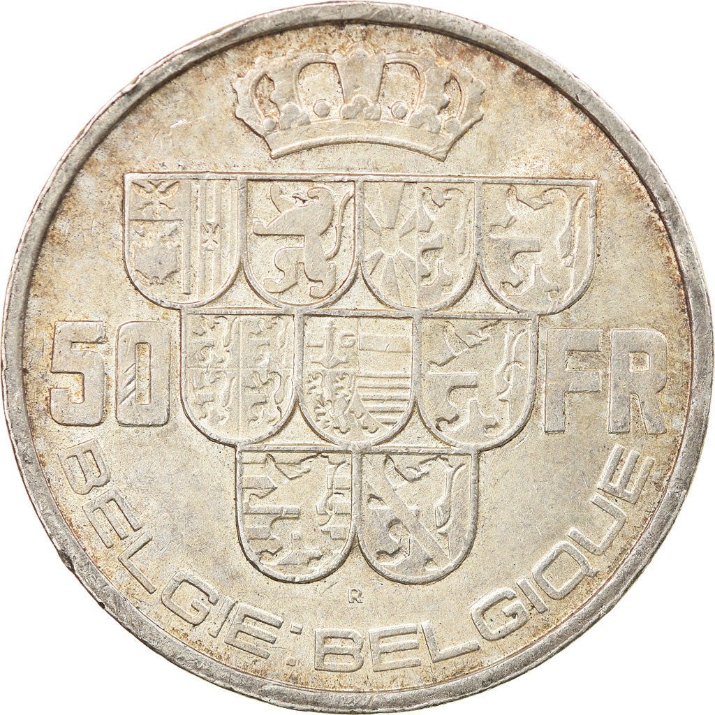 Coin, Belgium, 50 Francs, 50 Frank, 1940, EF(40-45), Silver, KM:122.1