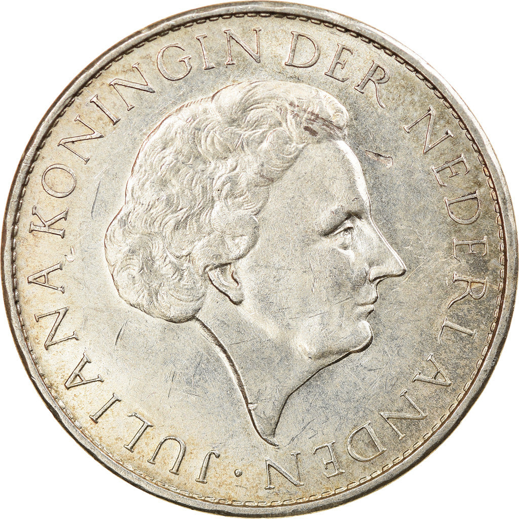 Monnaie, Surinam, Gulden, 1962, TTB+, Argent, KM:15