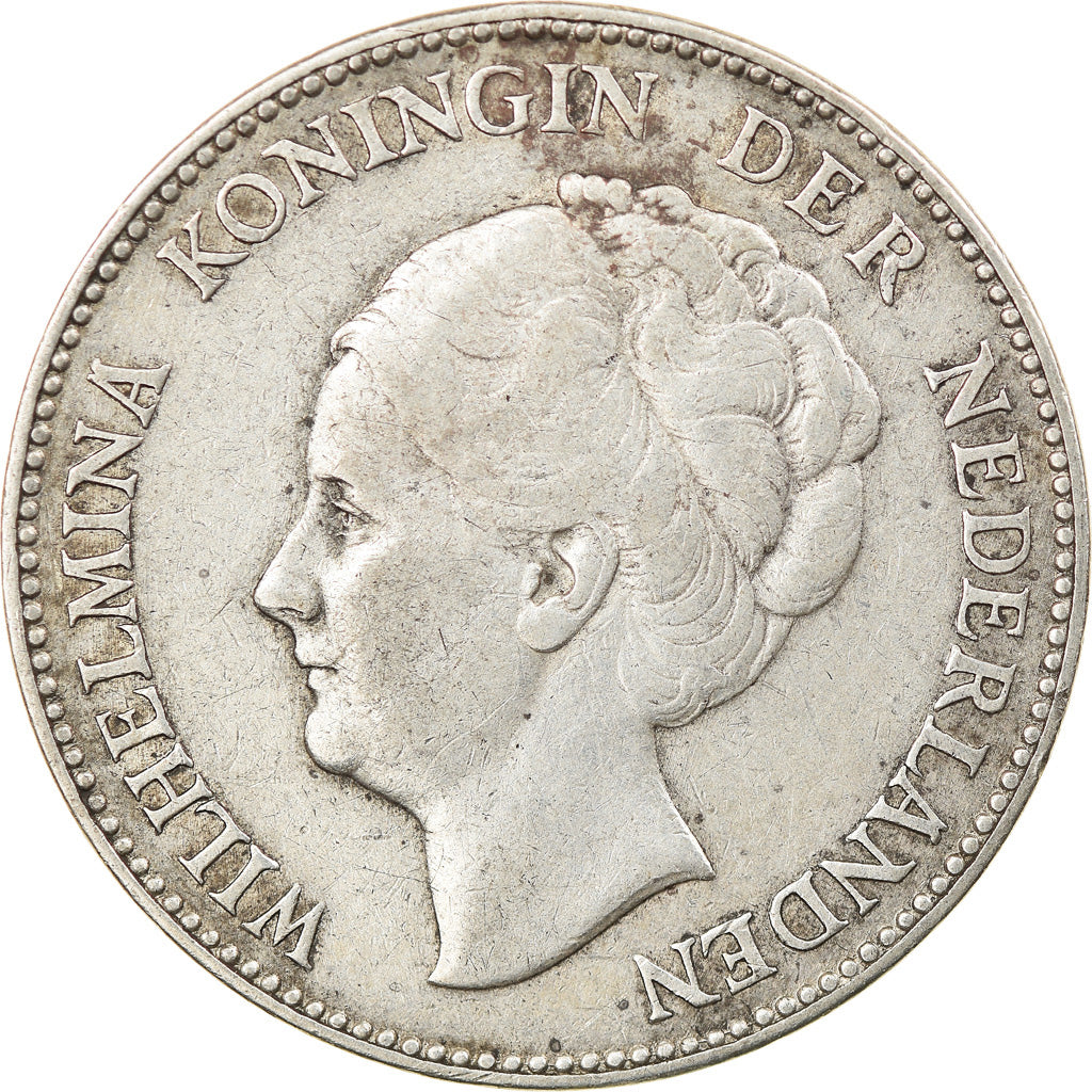 Coin, Netherlands, Wilhelmina I, Gulden, 1931, VF(30-35), Silver, KM:161.1