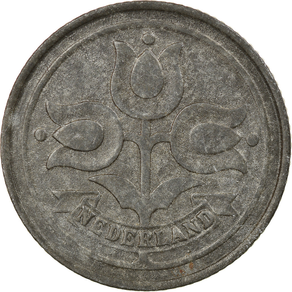 Moeda, Países Baixos, Wilhelmina I, 10 Cents, 1943, VF(30-35), Zinco, KM:173