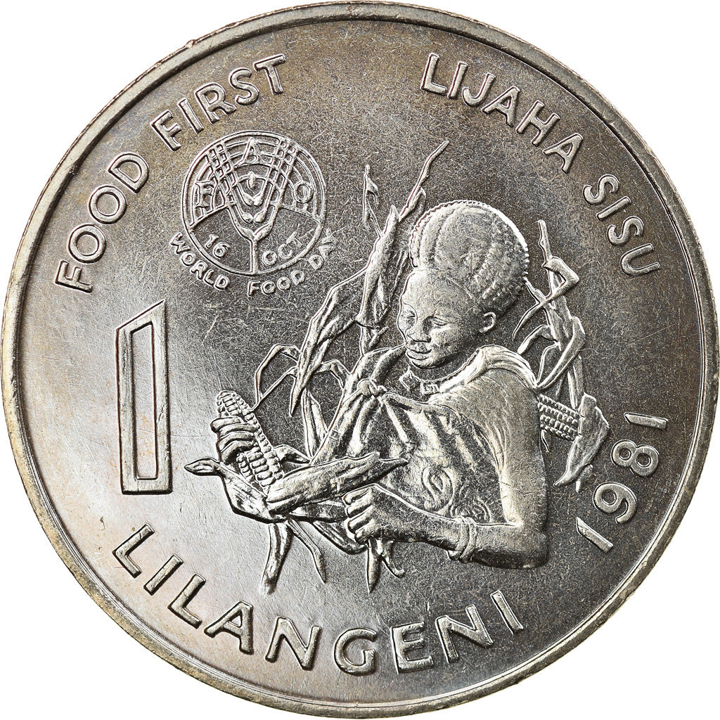 Moneta, Swaziland, Sobhuza II, Lilangeni, 1981, British Royal Mint, BB, Argento