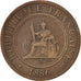 Coin, FRENCH INDO-CHINA, Cent, 1986, Paris, EF(40-45), Bronze, KM:1