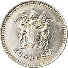 Coin, Rhodesia, 10 Cents, 1975, British Royal Mint, EF(40-45), Copper-nickel