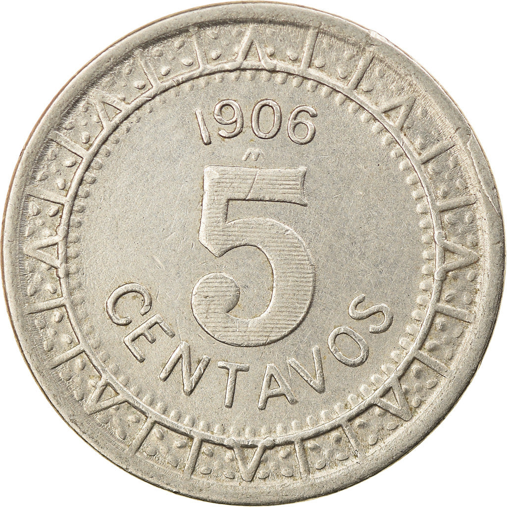 Moneda, México, 5 Centavos, 1906, Mexico City, MBC, Níquel, KM:421