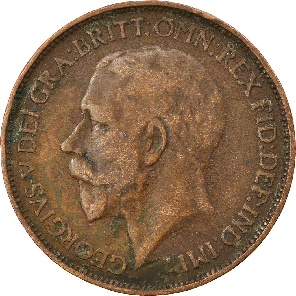 Coin, Great Britain, George V, 1/2 Penny, 1912, VF(30-35), Bronze, KM:809
