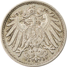 Coin, GERMANY - EMPIRE, Wilhelm II, 5 Pfennig, 1915, Karlsruhe, VF(30-35)