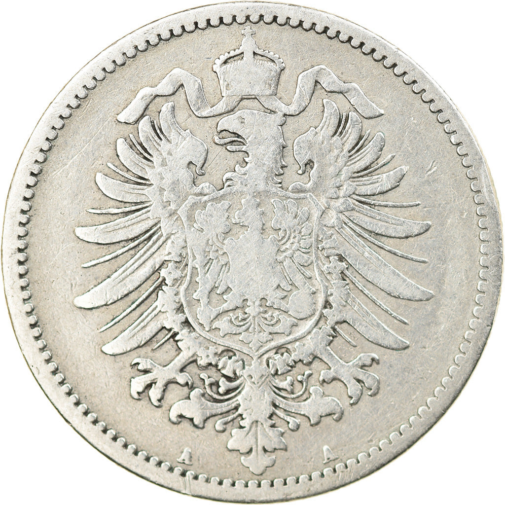 Moneta, NIEMCY - IMPERIUM, Wilhelm I, Mark, 1875, Berlin, EF(40-45), Srebro