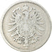 Coin, GERMANY - EMPIRE, Wilhelm I, Mark, 1875, Berlin, EF(40-45), Silver, KM:7