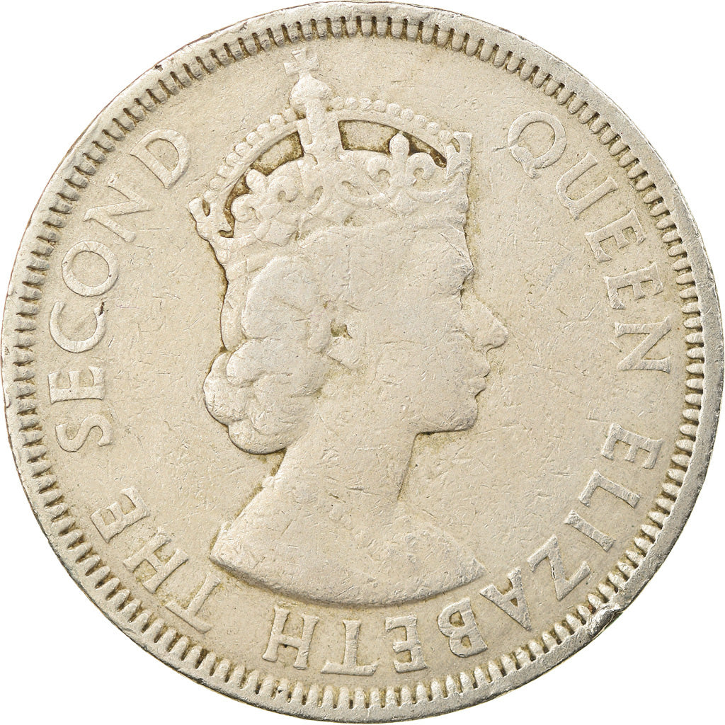 Moneta, Mauritius, Elizabeth II, Rupee, 1971, VF(30-35), Miedź-Nikiel, KM:35.1