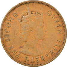 Moneta, Mauritius, Elizabeth II, 5 Cents, 1966, VF(30-35), Bronze, KM:34