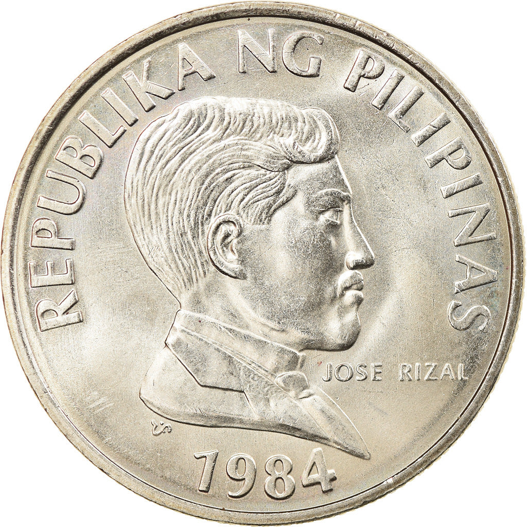 Coin, Philippines, Piso, 1984, EF(40-45), Copper-nickel, KM:243.1