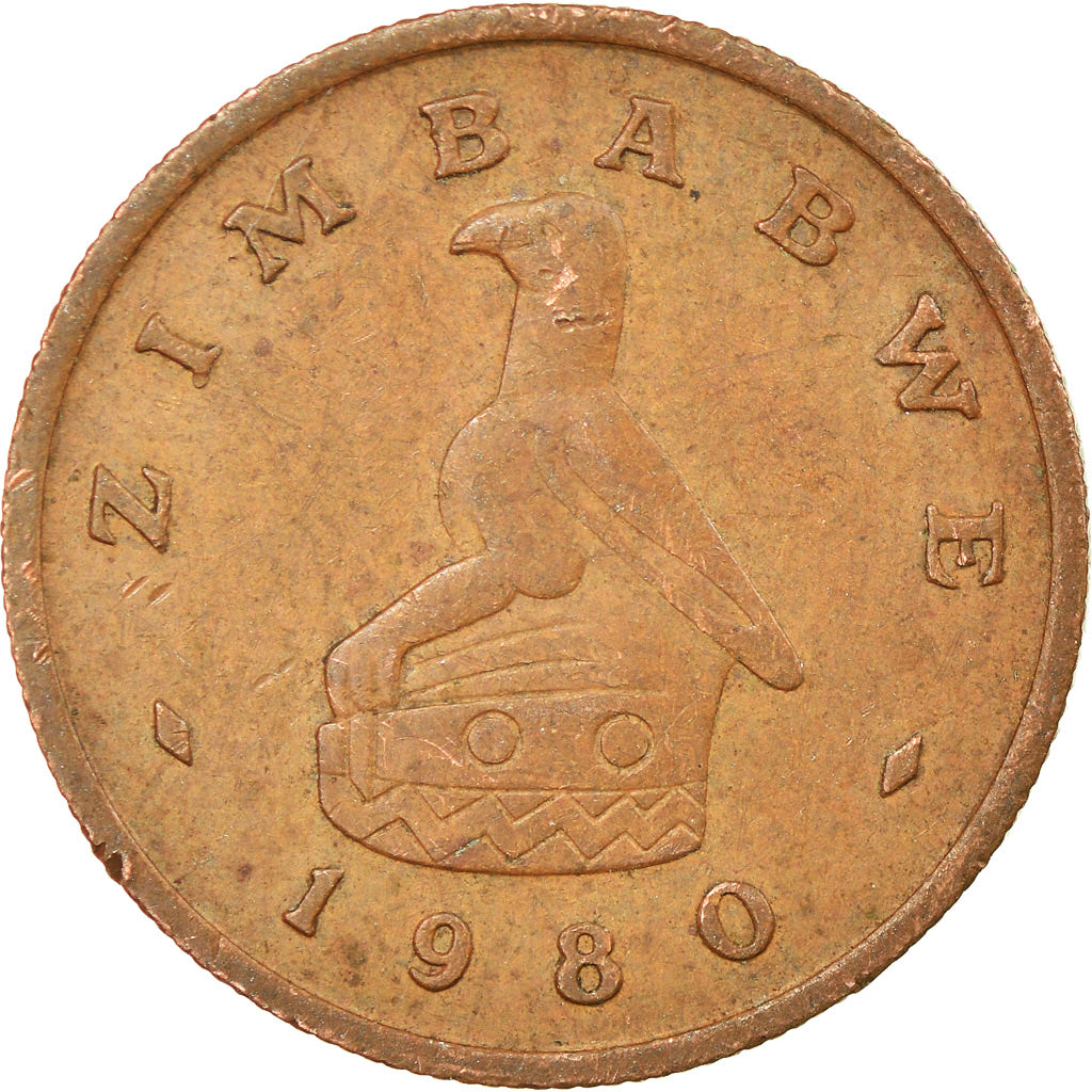 Coin, Zimbabwe, Cent, 1980, VF(30-35), Bronze, KM:1