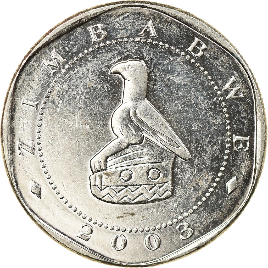 Münze, Simbabwe, 10 Dollars, 2003, Harare, SS, Nickel plated steel, KM:14