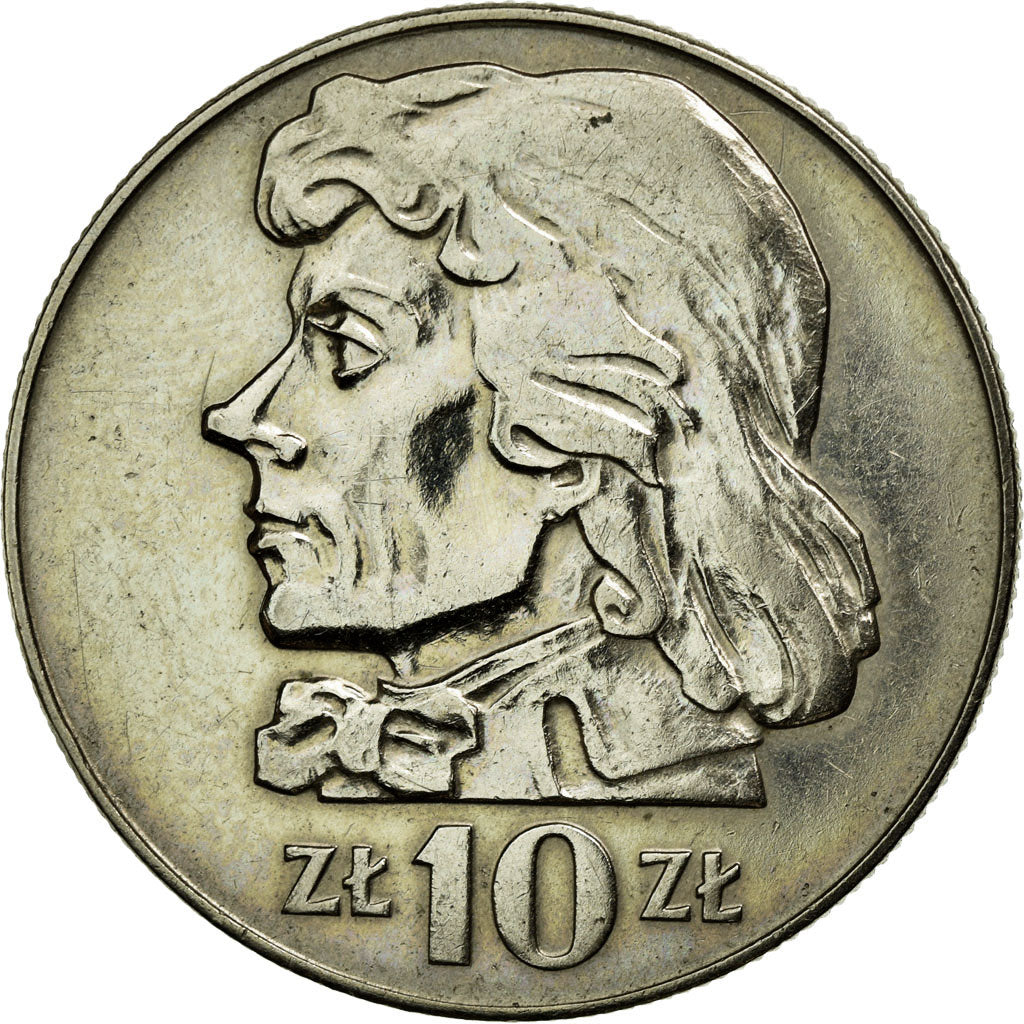 Coin, Poland, 10 Zlotych, 1969, AU(55-58), Copper-nickel, KM:50a
