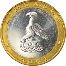 Coin, Zimbabwe, 5 Dollars, 2002, Harare, EF(40-45), Bi-Metallic, KM:13