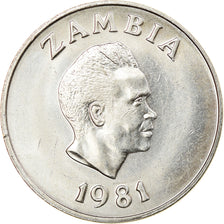 Münze, Sambia, 20 Ngwee, 1981, British Royal Mint, SS, Copper-nickel, KM:22