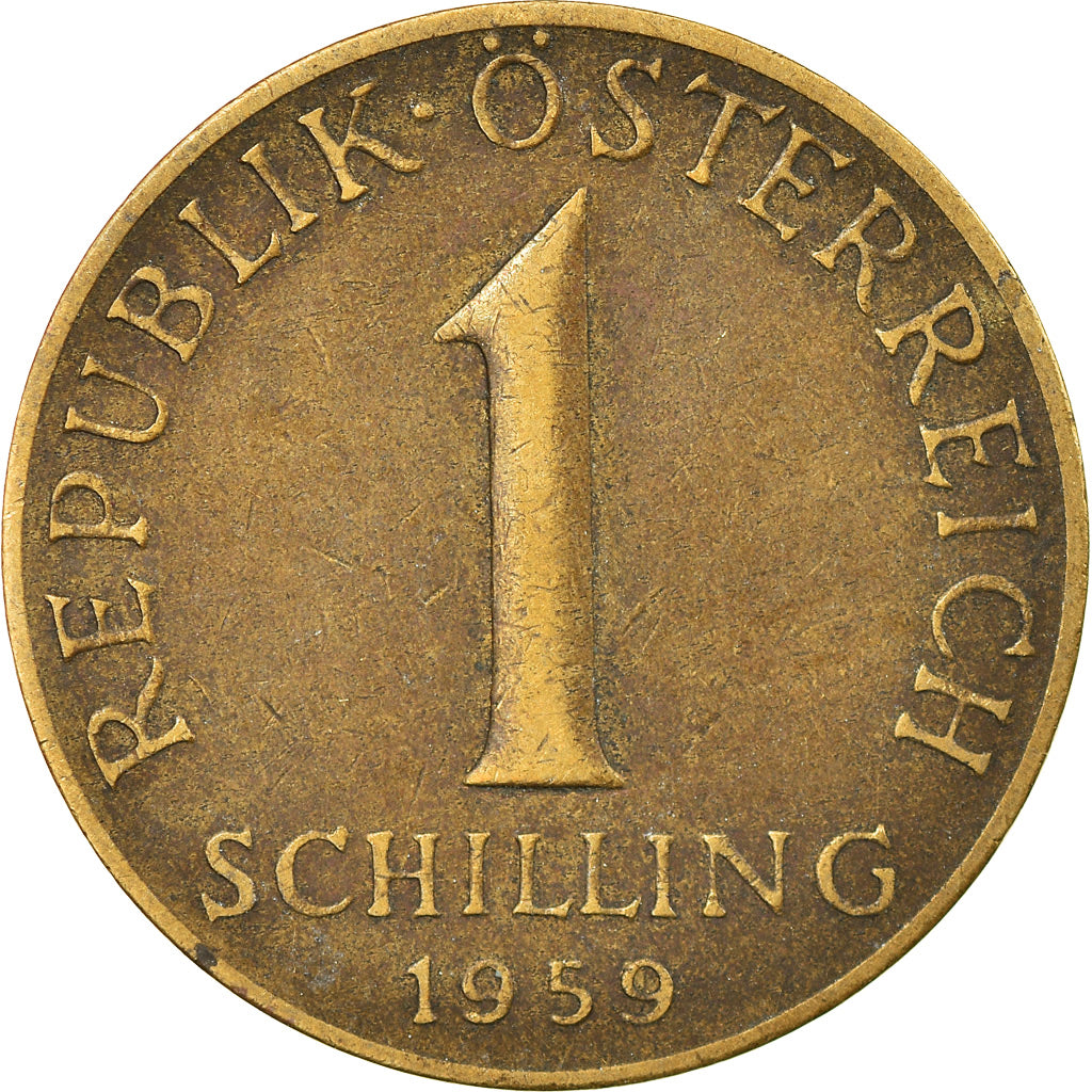 Coin, Austria, Schilling, 1959, VF(30-35), Aluminum-Bronze, KM:2886