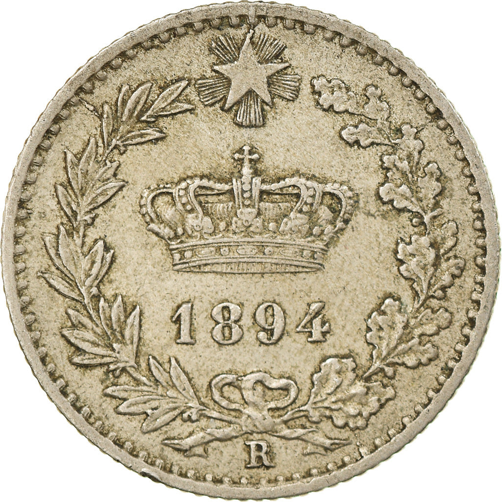 Coin, Italy, Umberto I, 20 Centesimi, 1894, Rome, VF(30-35), Copper-nickel