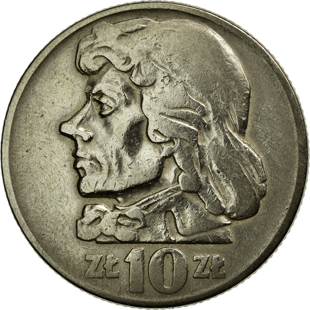 Coin, Poland, 10 Zlotych, 1960, AU(50-53), Copper-nickel, KM:50