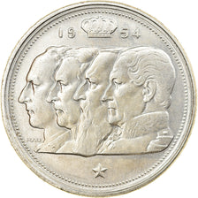 Coin, Belgium, 100 Francs, 100 Frank, 1954, EF(40-45), Silver, KM:138.1