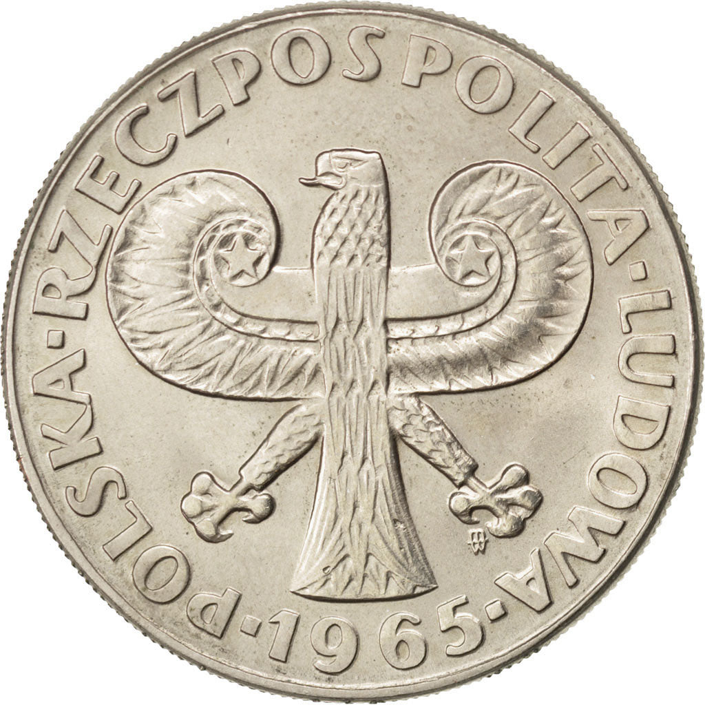 Polonia, 10 Zlotych, 1966, SPL, Rame-nichel, KM:56