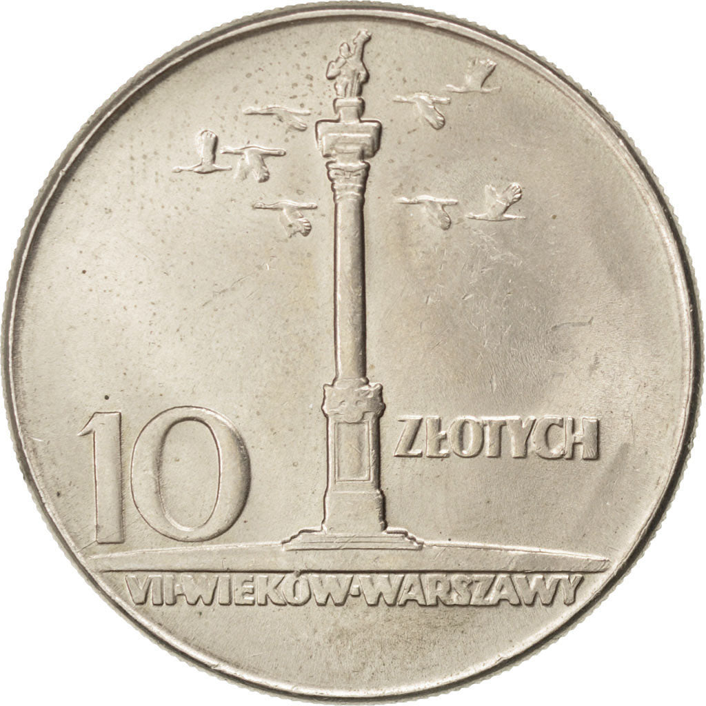 Polonia, 10 Zlotych, 1966, SPL, Rame-nichel, KM:56