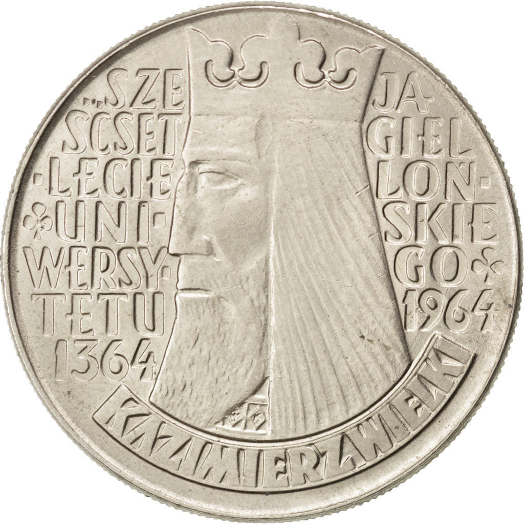 Polonia, 10 Zlotych, 1964, SPL, Rame-nichel, KM:52.2