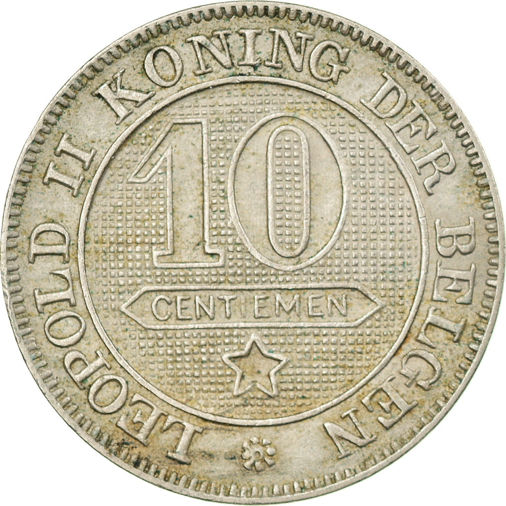 Monnaie, Belgique, Leopold II, 10 Centimes, 1895, TB+, Copper-nickel, KM:43