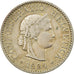 Münze, Schweiz, 5 Rappen, 1884, Bern, S+, Copper-nickel, KM:26