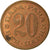 Coin, Yugoslavia, 20 Para, 1975, VF(30-35), Brass, KM:45