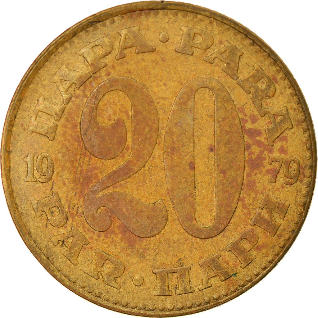 Coin, Yugoslavia, 20 Para, 1979, VF(30-35), Brass, KM:45