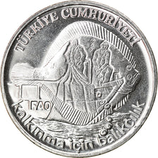 Coin, Turkey, 2-1/2 Lira, 1980, AU(50-53), Stainless Steel, KM:938