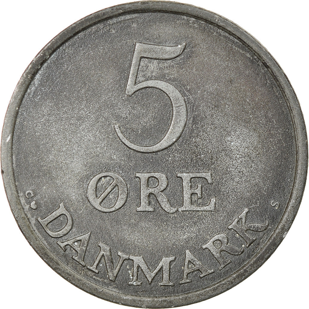 Monnaie, Danemark, Frederik IX, 5 Öre, 1961, Copenhagen, TB+, Zinc, KM:843.2