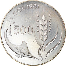 Coin, Cyprus, 500 Mils, 1981, EF(40-45), Copper-nickel, KM:51