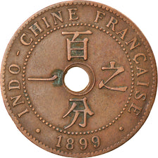 Coin, FRENCH INDO-CHINA, Cent, 1899, Paris, EF(40-45), Bronze, KM:8