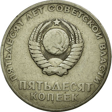 Coin, Russia, 50 Kopeks, 1967, VF(30-35), Copper-Nickel-Zinc, KM:139