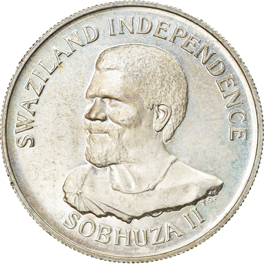 Moneta, Swaziland, Sobhuza II, 50 Cents, 1968, British Royal Mint, SPL, Argento